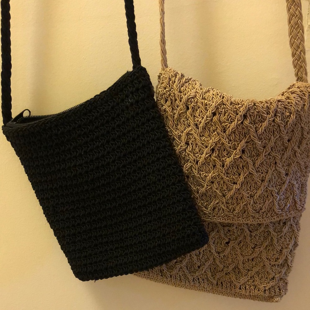 sold!Cotton knit shoulder purses small